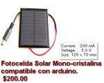 Celda Solar de 5 V. 200 ma.