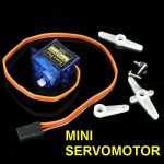 Servomotores mini azul transparente